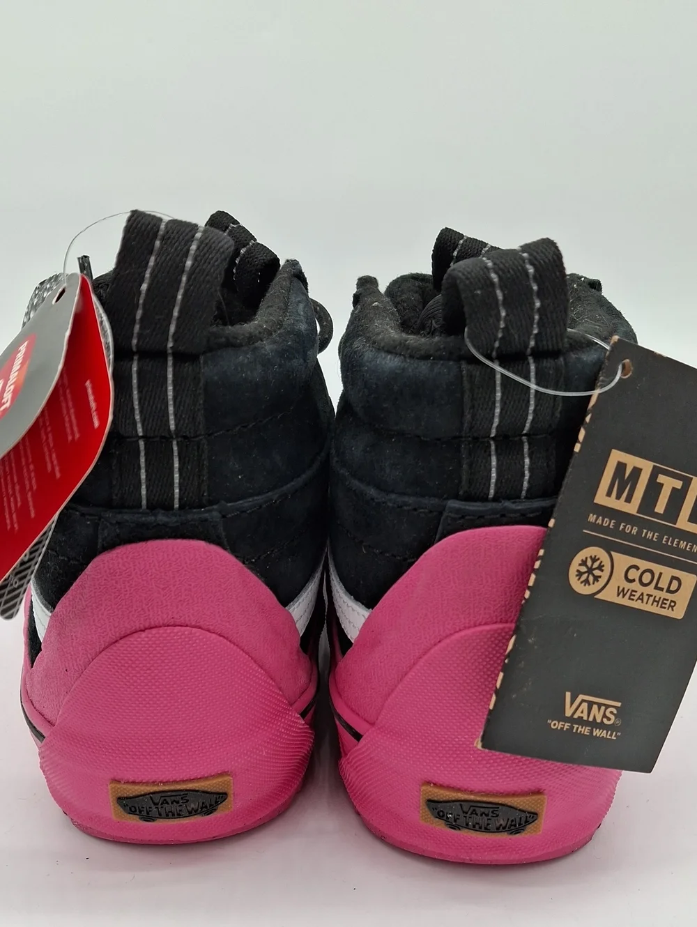 Vans Sk8-Hi MTE-2 Dip Hydroguard Waterproof Boots Black Suede Pink
